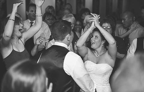 They all surrounded the bride and groom for the last dance! It was great!